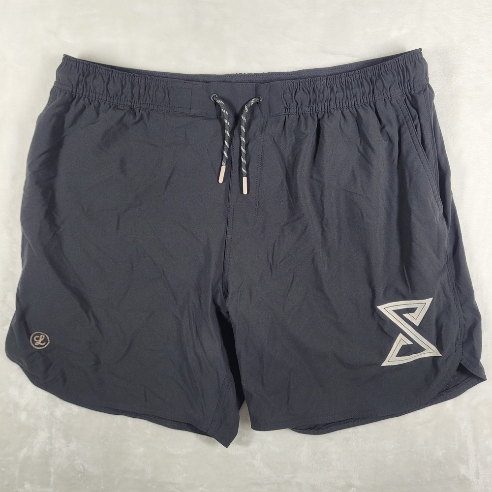 Legends Luka Shorts Men's 2XL Black Lined Athletic‎ Running Gym Workout Training
